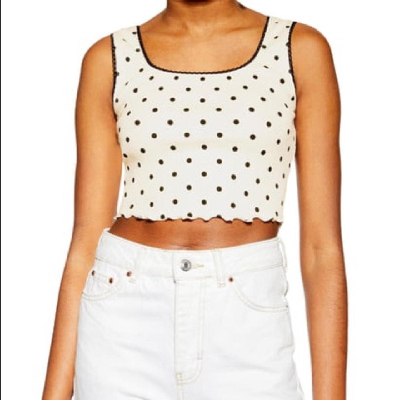 Topshop polka dot top hotsell