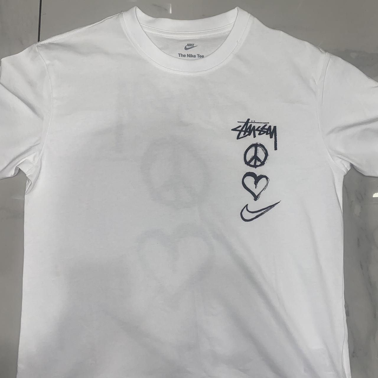 Nike Stussy Peace Love Swoosh T Shirt Worn A Few Depop