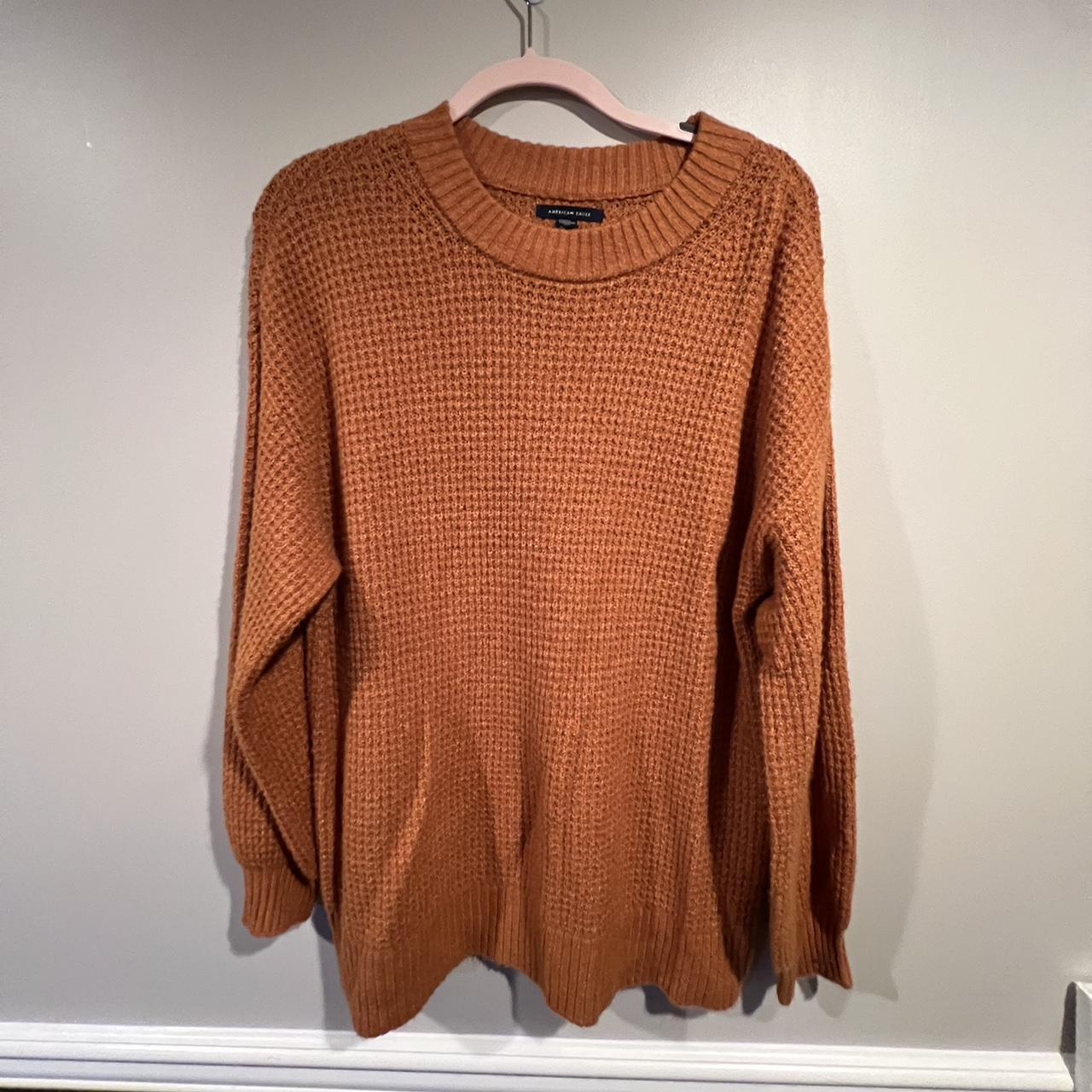 American eagle burnt orange sweater hotsell