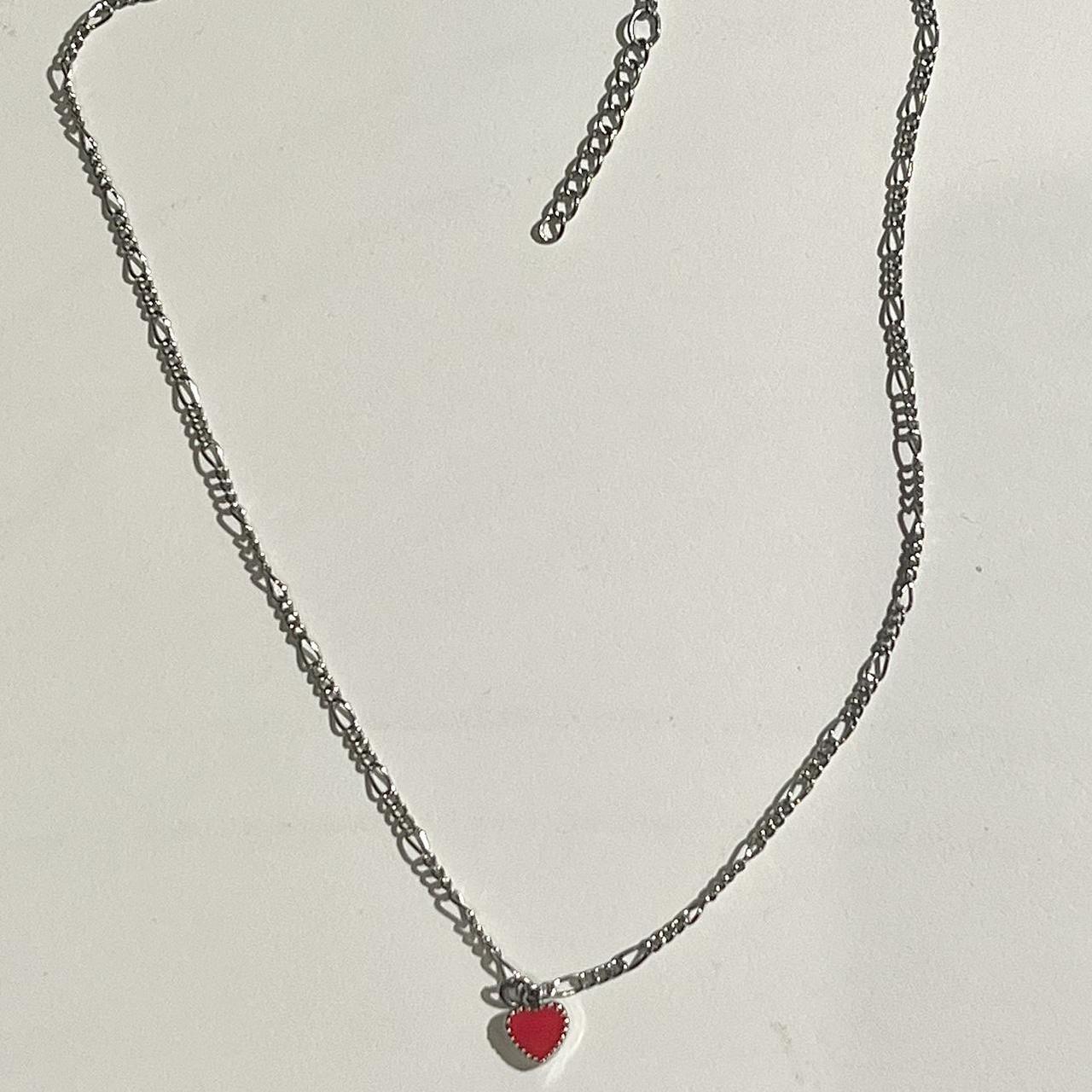 Brandy Melville Red Heart Necklace