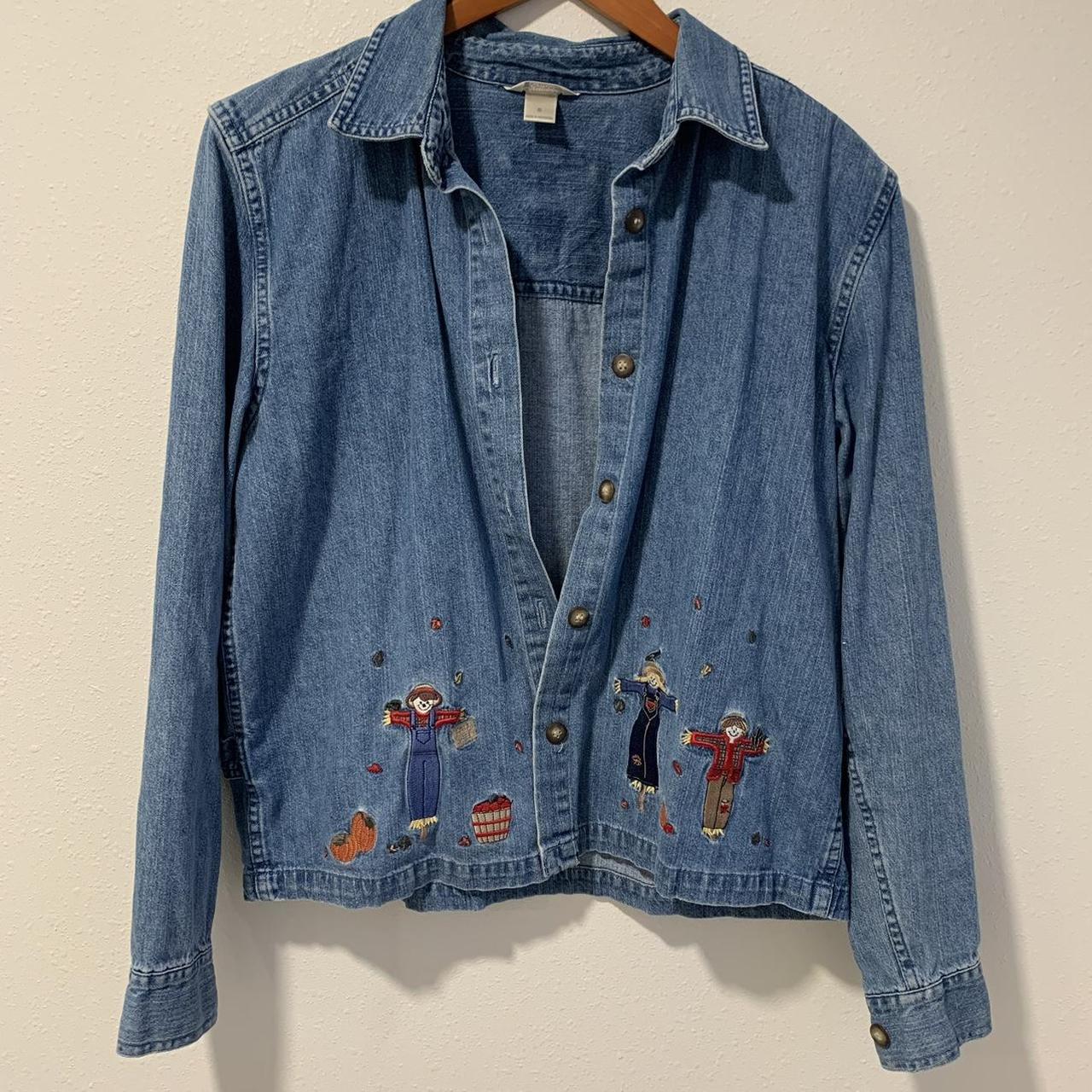 Christopher Banks jean jacket with scarecrow