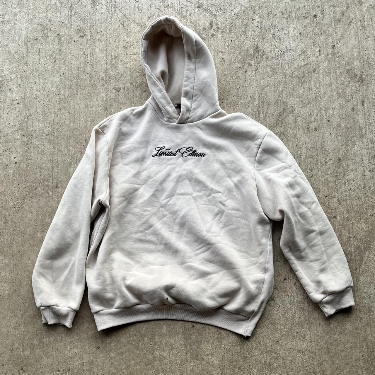 Boohoo Men's Cream Hoodie Depop