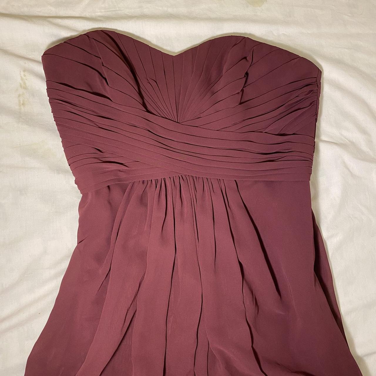 david s bridal maroon dress