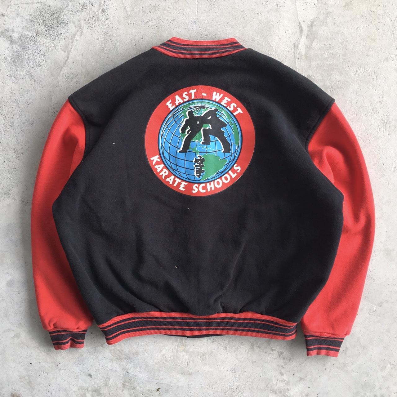 Supreme 2001 S-Wing Logo Leather Varsity Jacket - Depop