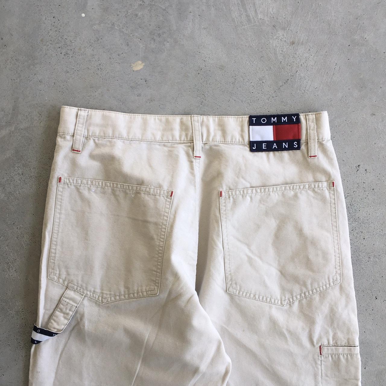 Tommy Hilfiger Men's Cream Jeans | Depop