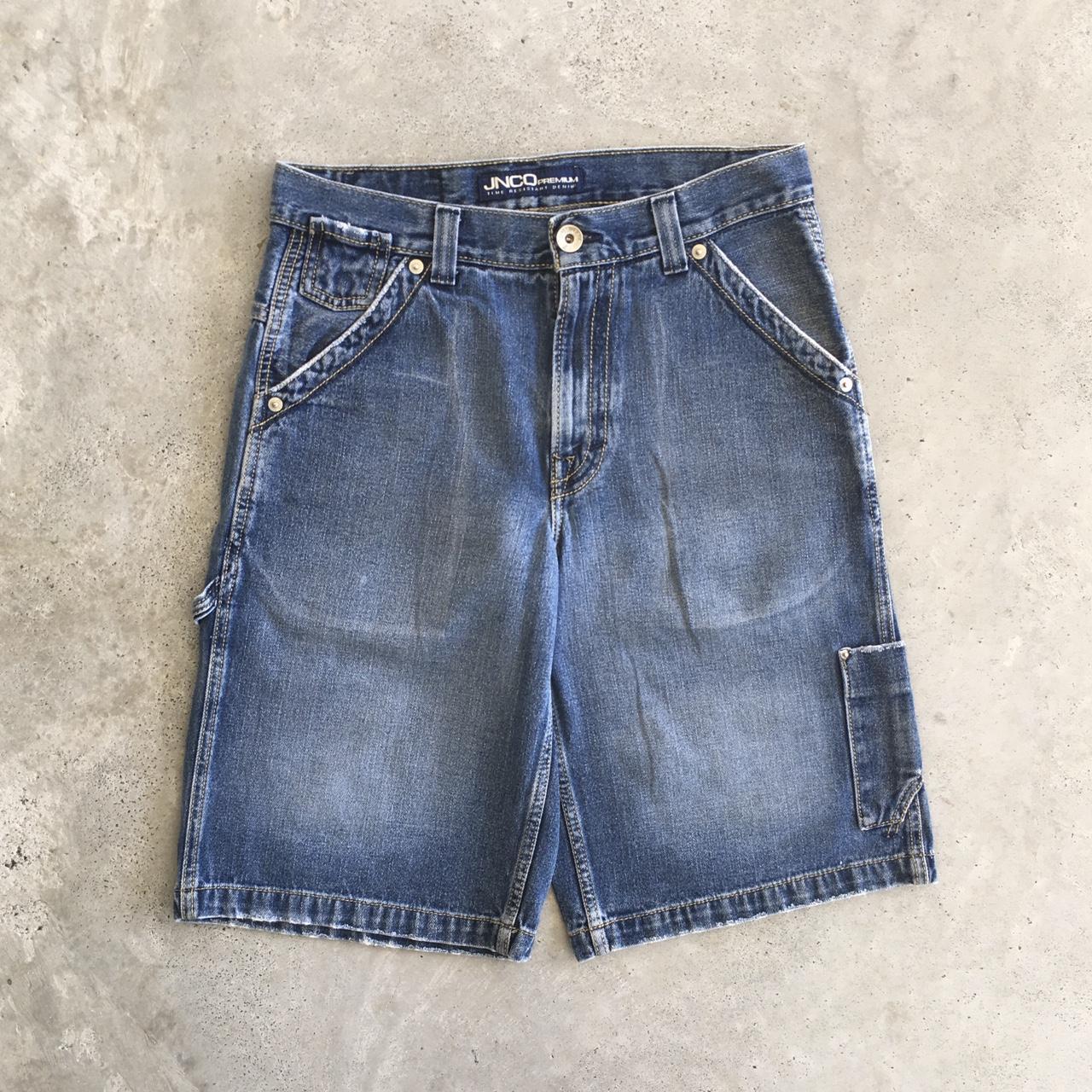 JNCO Men's Blue Shorts | Depop