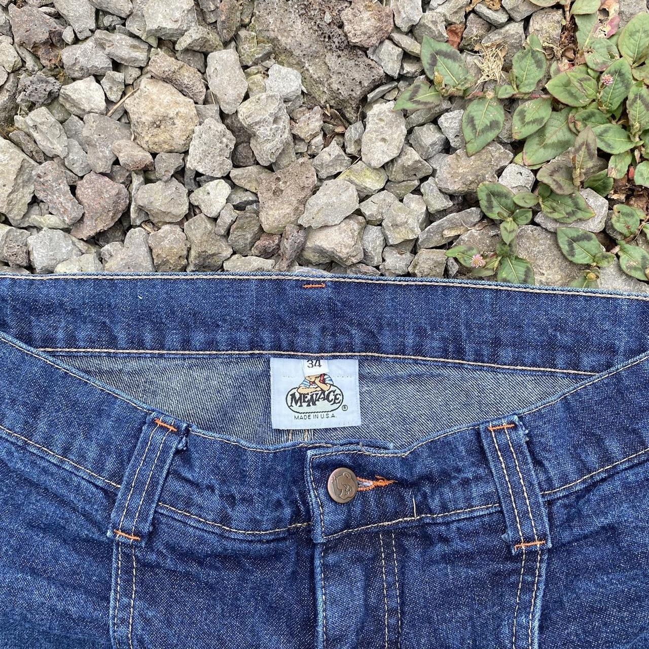 Vintage 90s Menace baggy dark wash skateboard | Depop