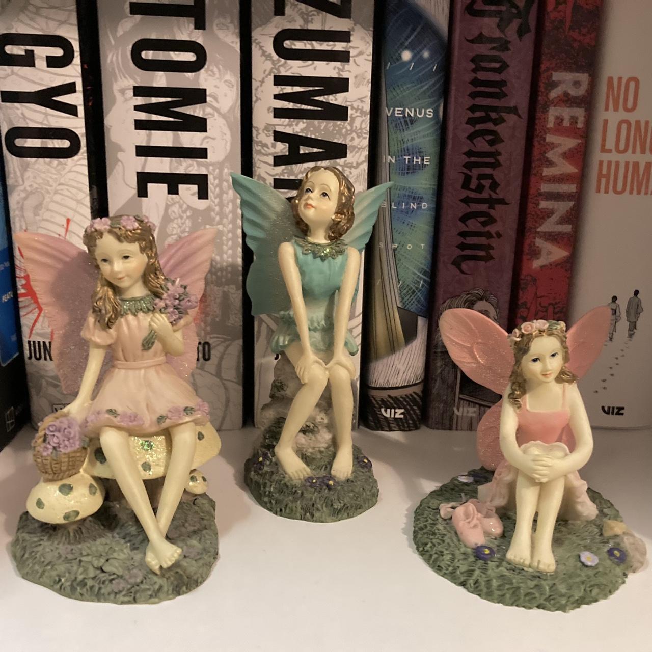 vintage dezine fairy collection figure... - Depop