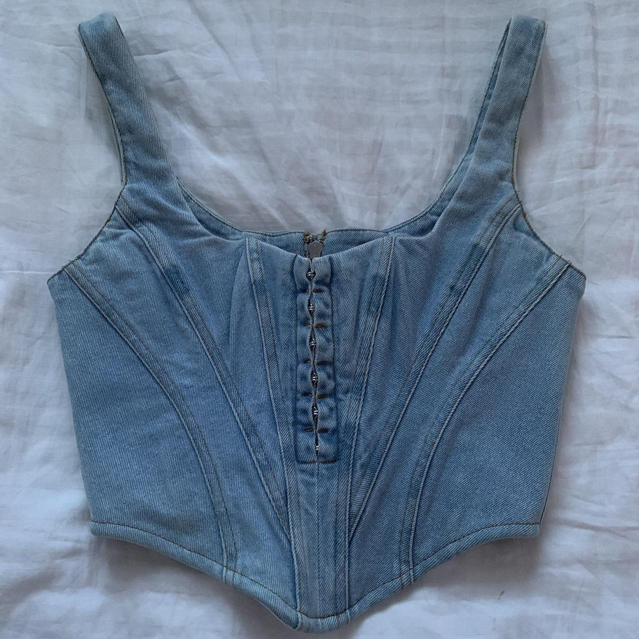 House of CB denim corset shops XS Sibille