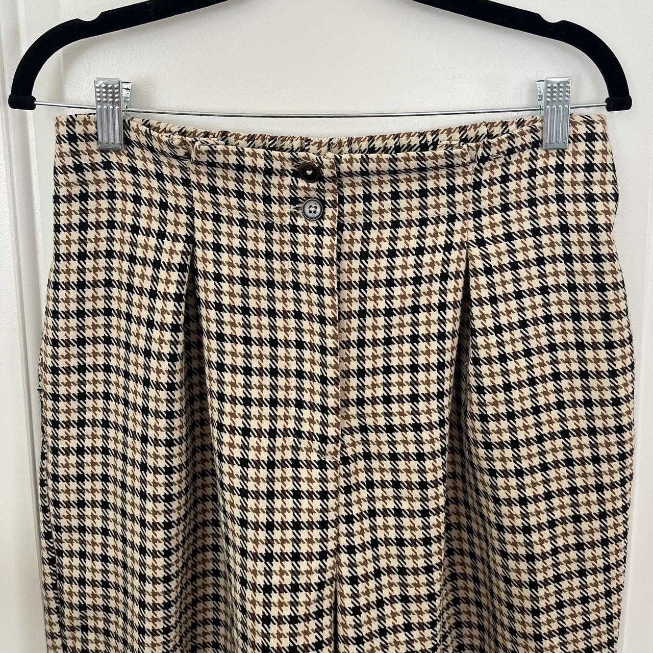 BOSS - Slim-fit checked trousers with zipped hems