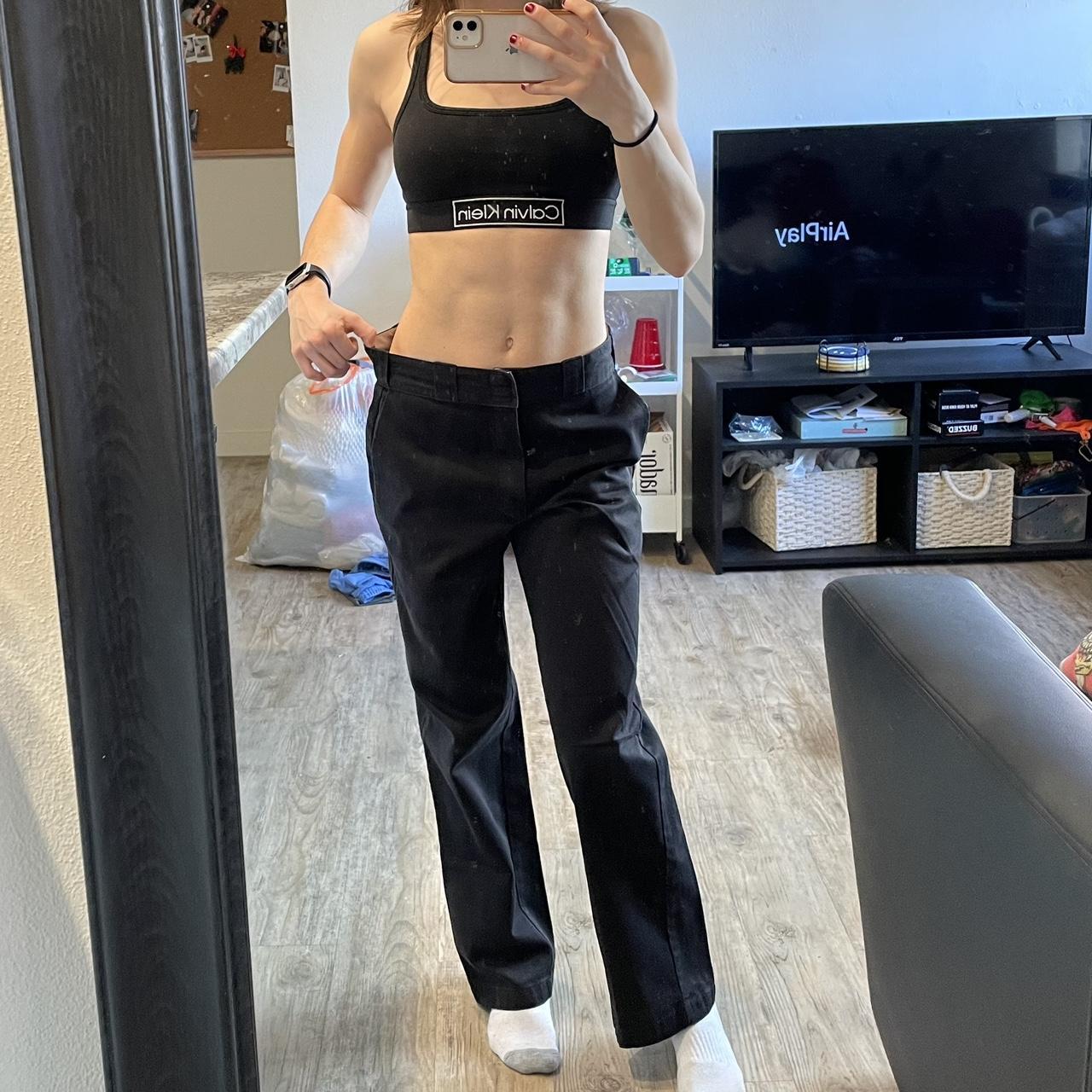 Dickies black pants - modeled on size 24 and... - Depop