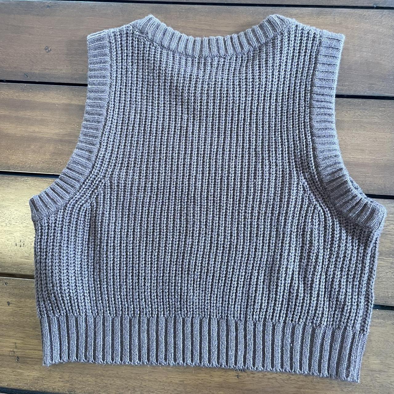 H&M Women's Brown Vest Depop