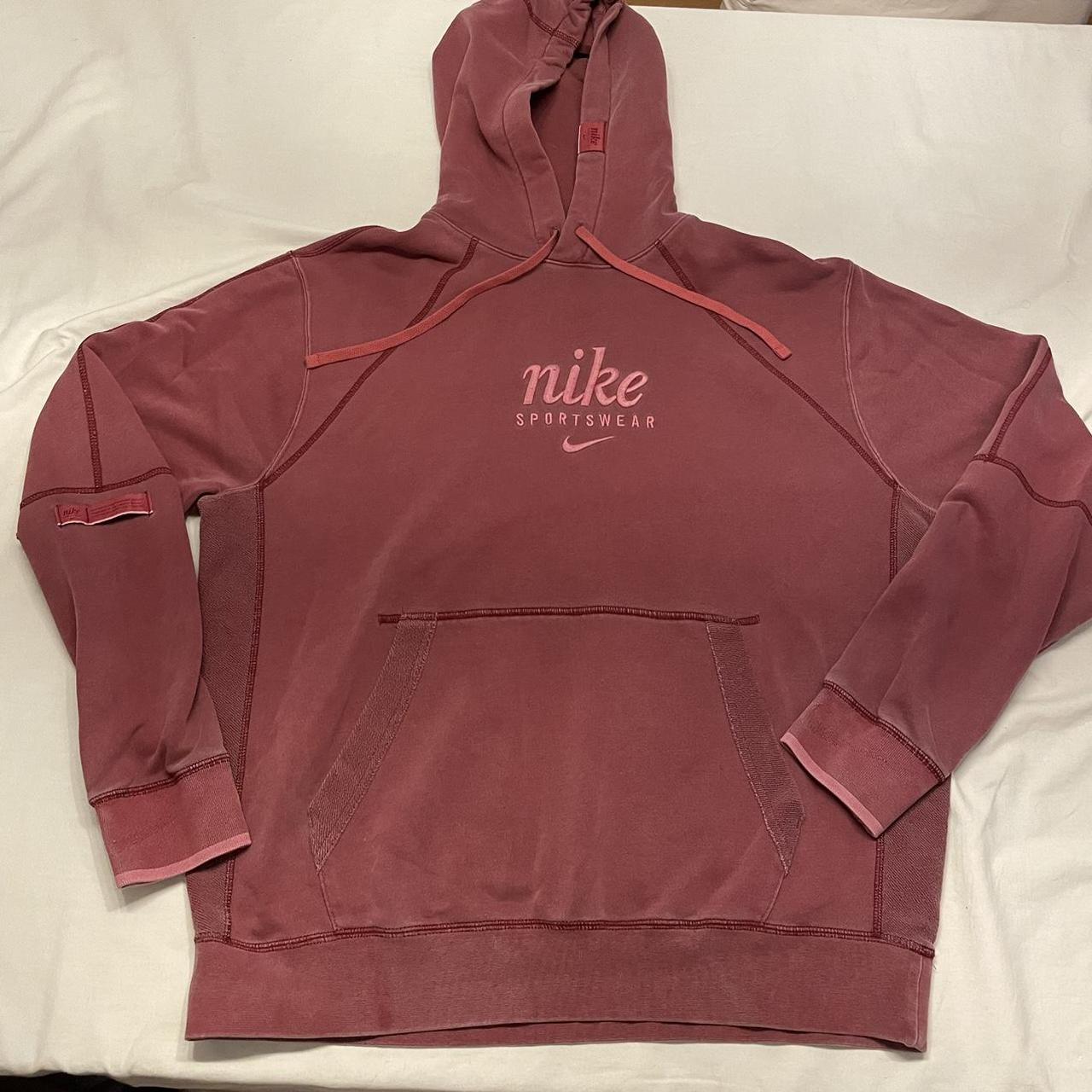 mens nike hoodie red