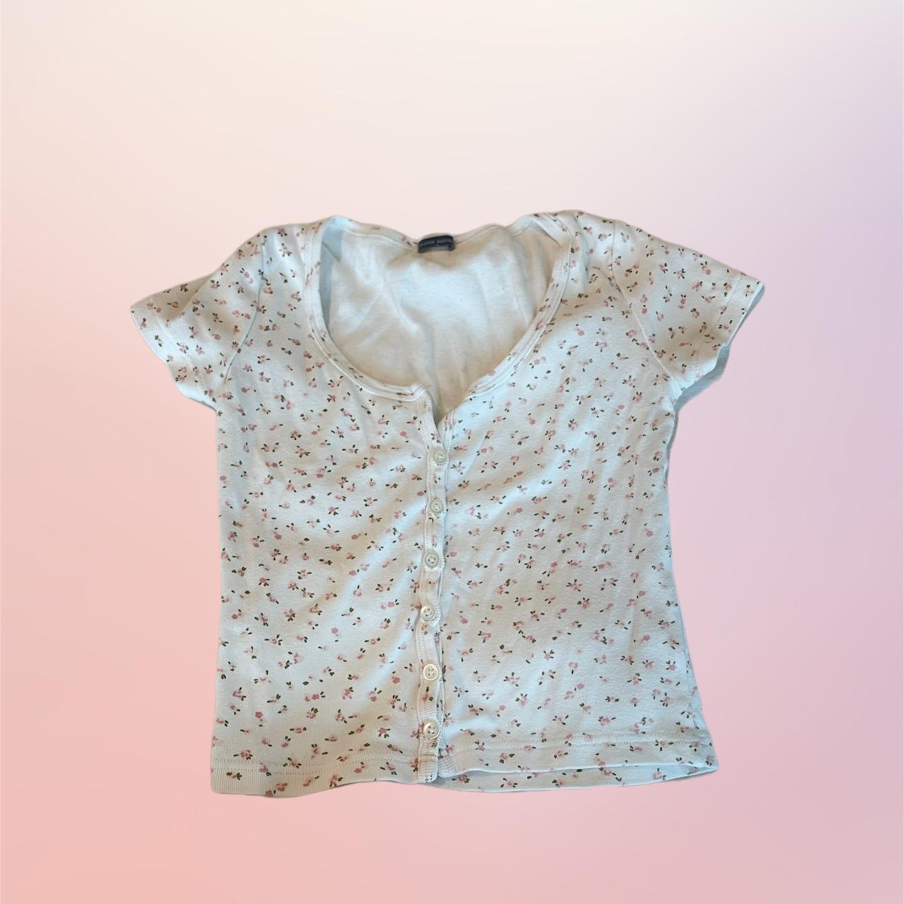 Brandy Melville Floral Zelly Top 💐 Size XS No... Depop
