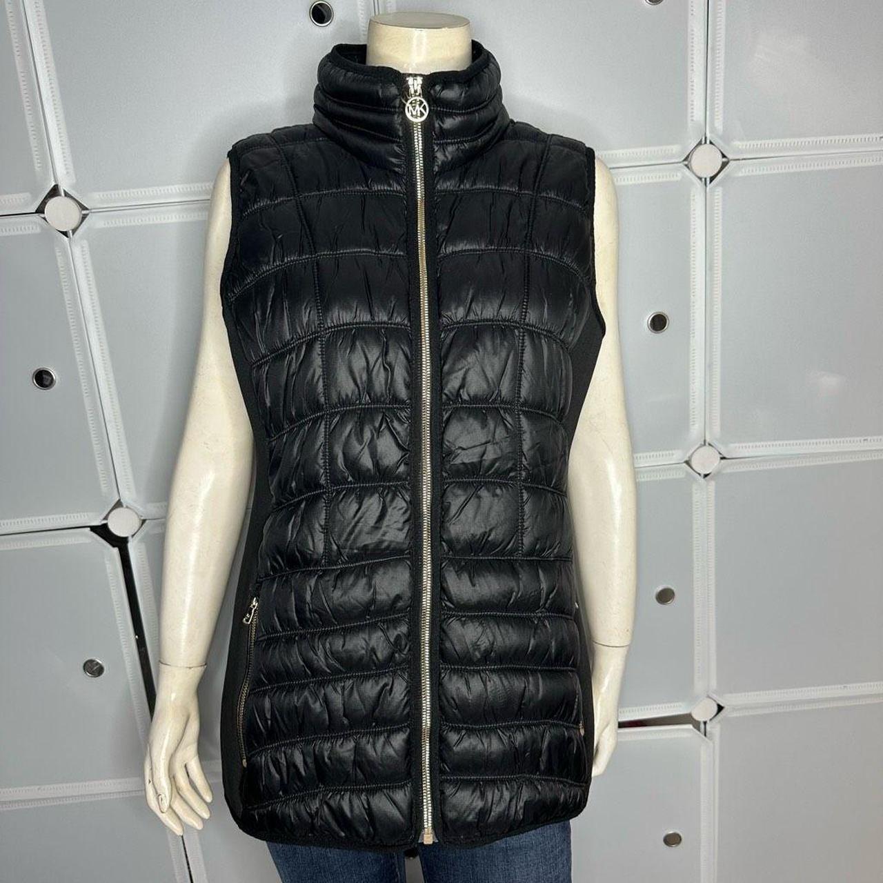 EUC. Michael Michael Kors Black Puffer Vest Size. Depop