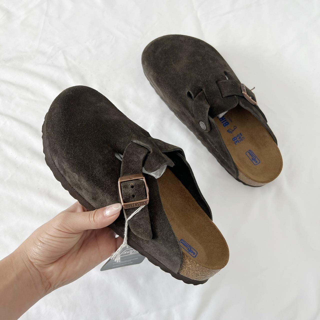 BIRKENSTOCK BOSTON CLOGS mocha color, such a cute... - Depop