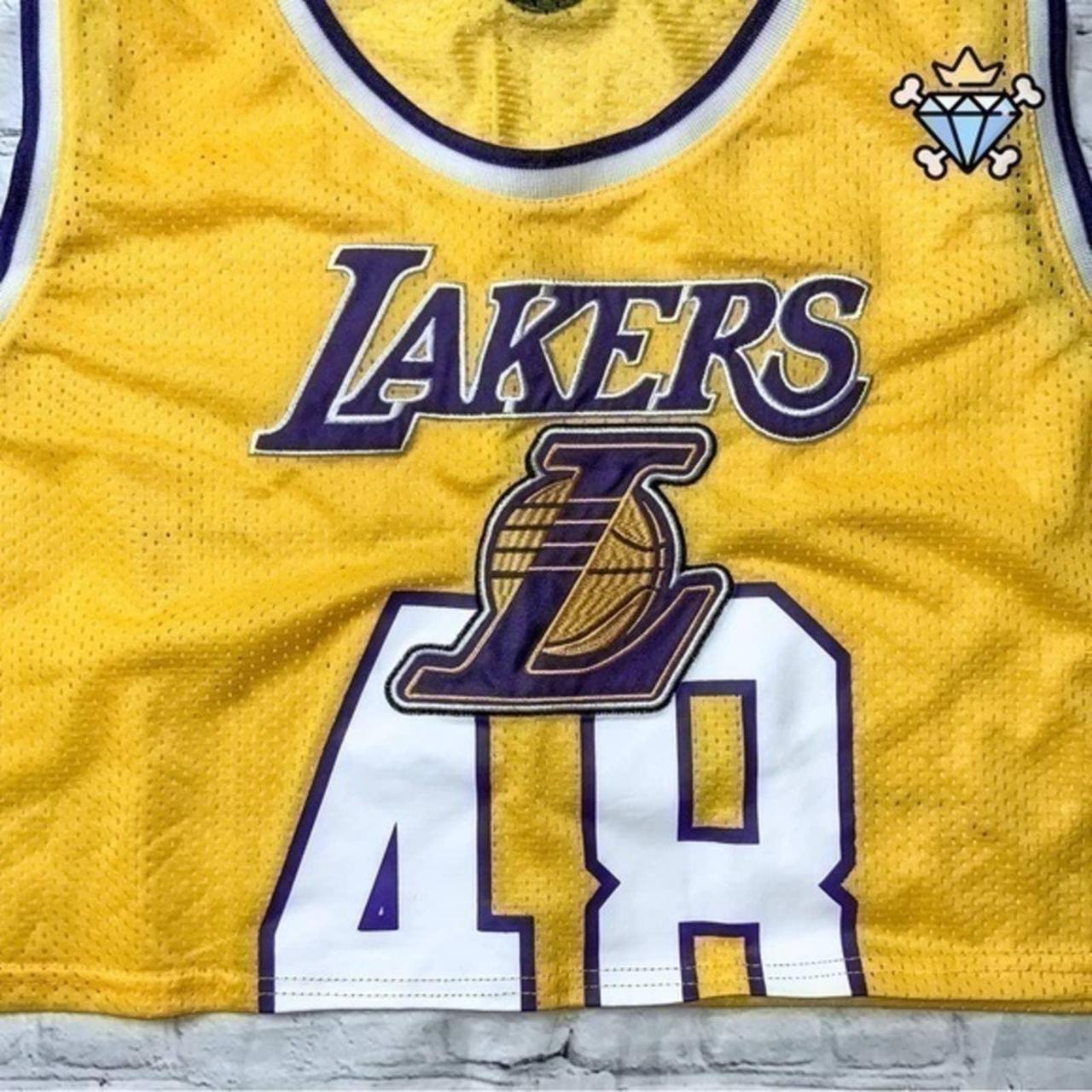 NBA LA LAKERS CROPPED BASKETBALL JERSEY IN