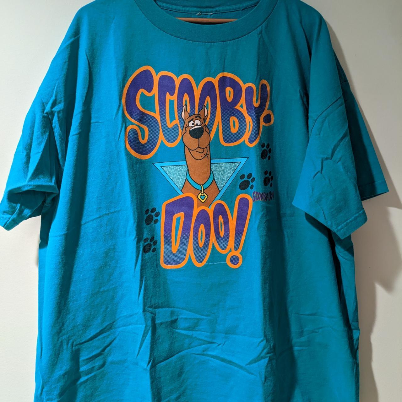 Vintage 1997 Scooby-Doo Cartoon Network TV Show Blue... - Depop