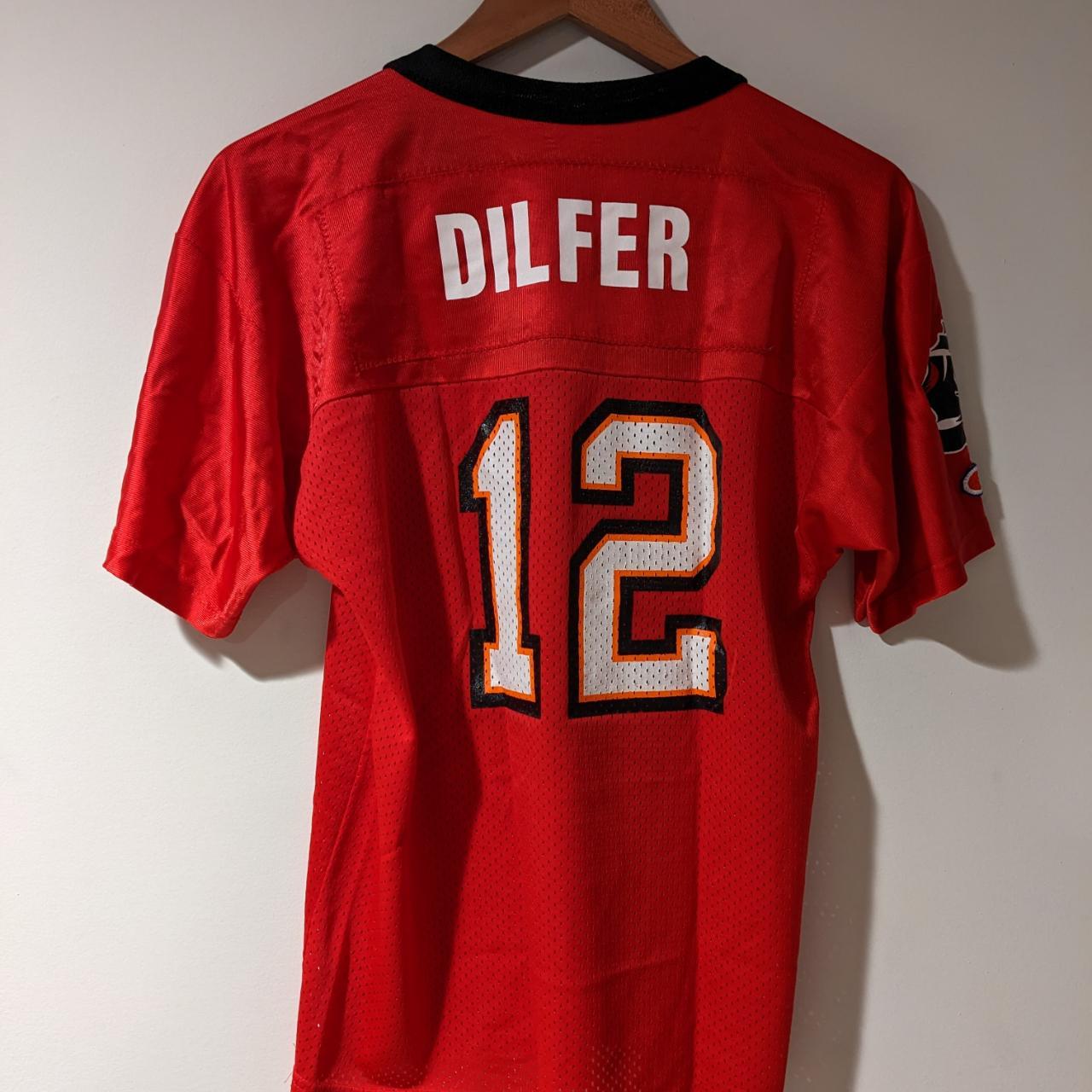 Vintage 90s Buccaneers Trent Dilfer #12 NFL Football - Depop