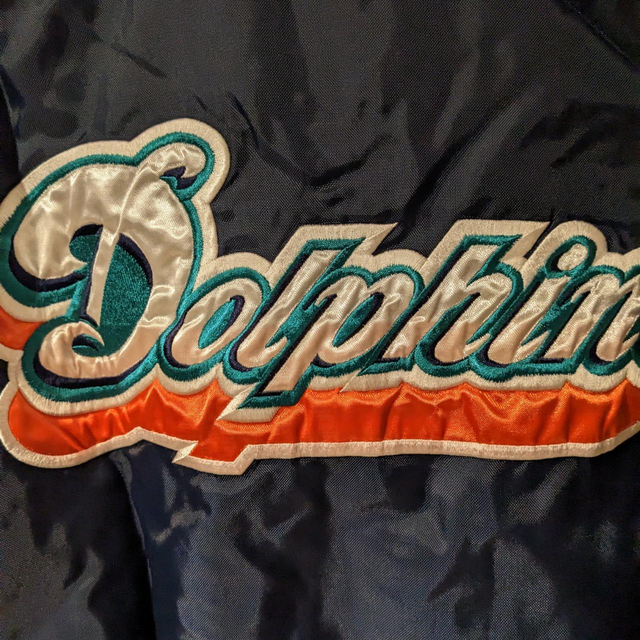 Vintage 80s Large MIAMI DOLPHINS NFL Pro Line - Depop