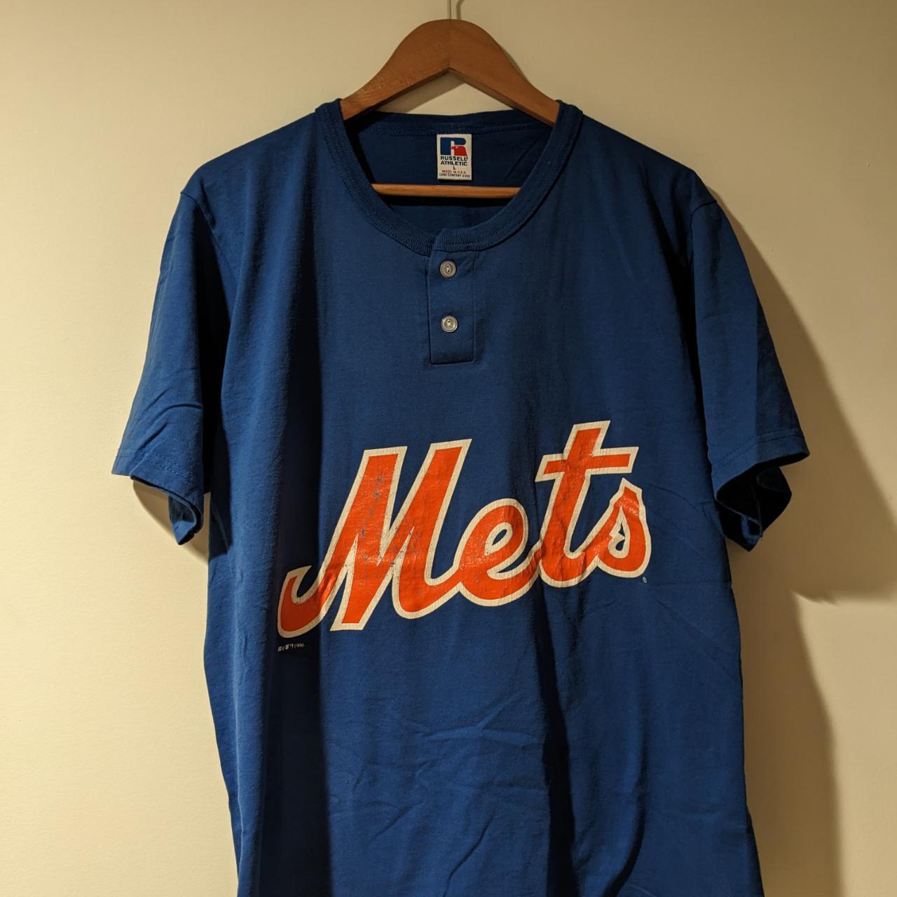 Vintage 90's New York Mets MLB Black T Shirt Size L 