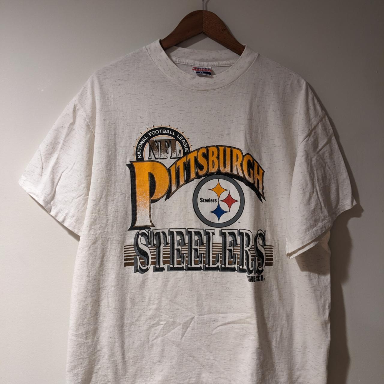 Vintage 90s PITTSBURGH STEELERS NFL Logo 7 T-Shirt L