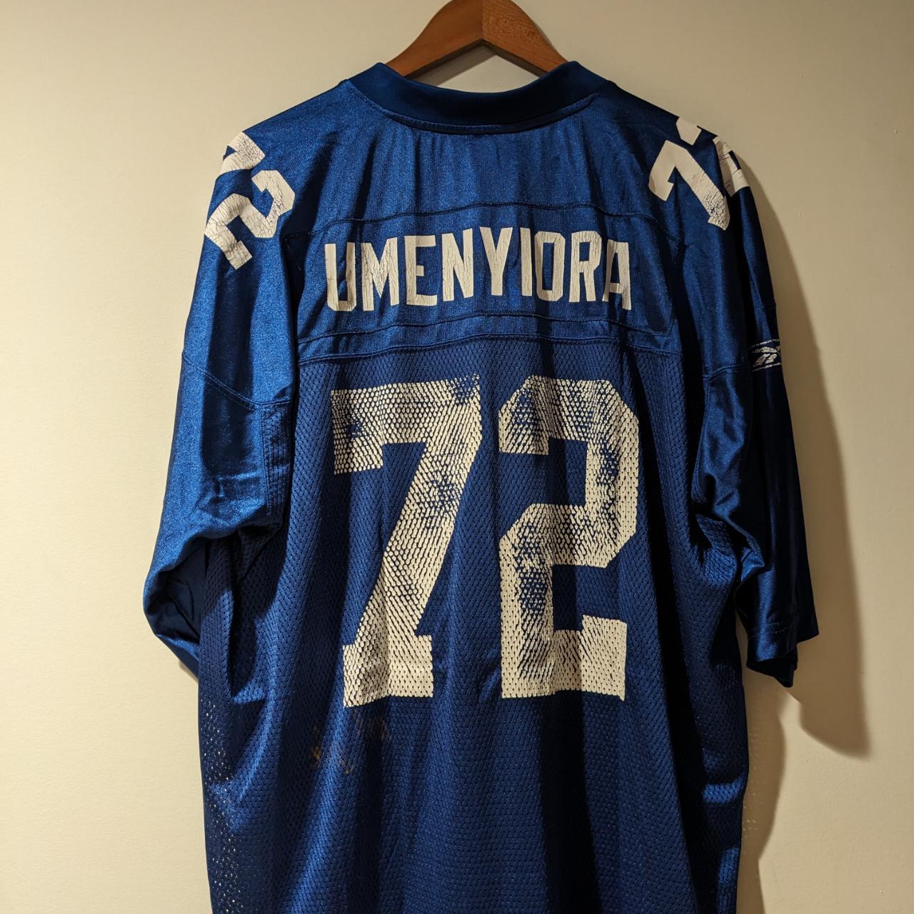 NEW YORK GIANTS VINTAGE OSI UMENYIORA JERSEY MENS 2XL