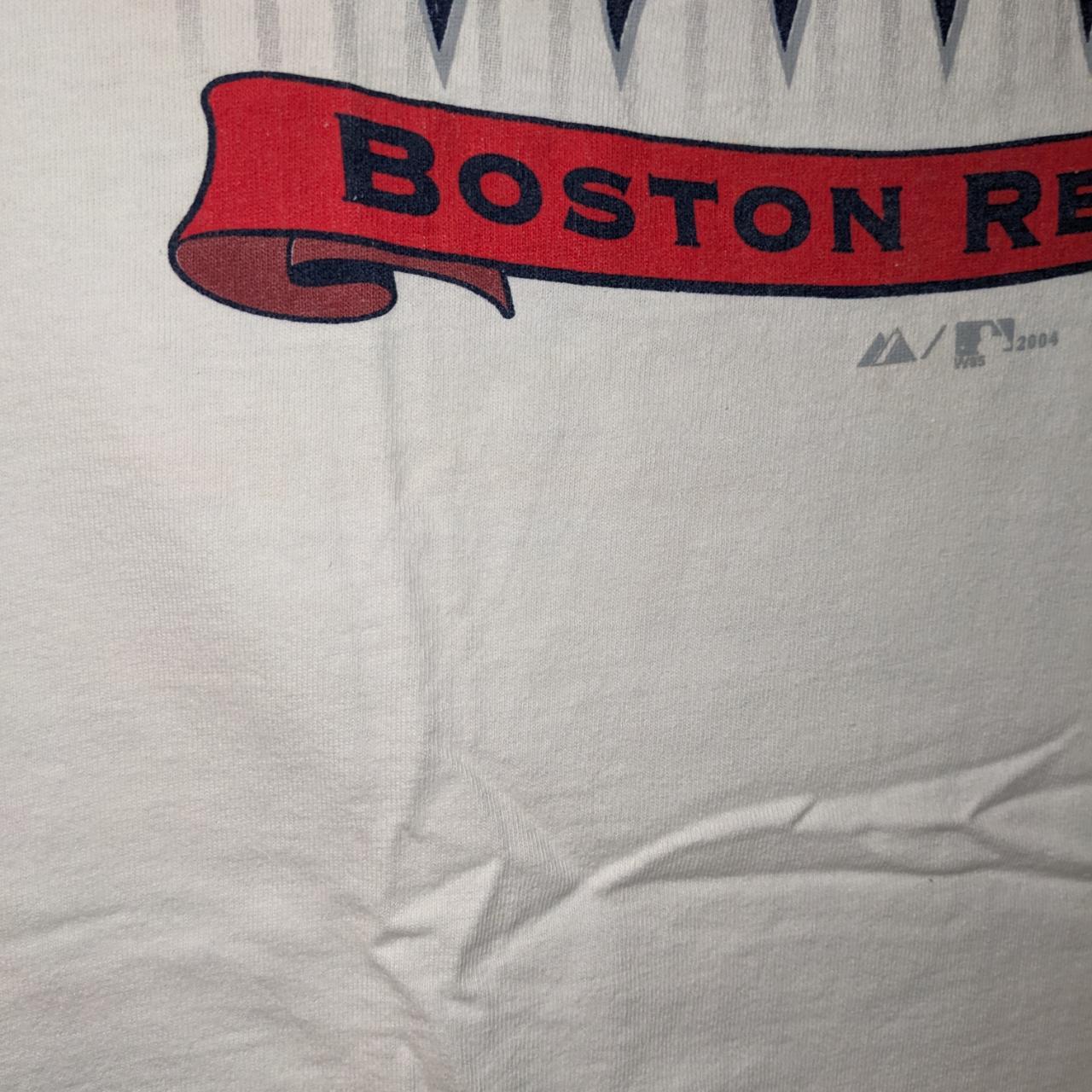 Vintage 2004 Boston Red Sox MLB Baseball White - Depop