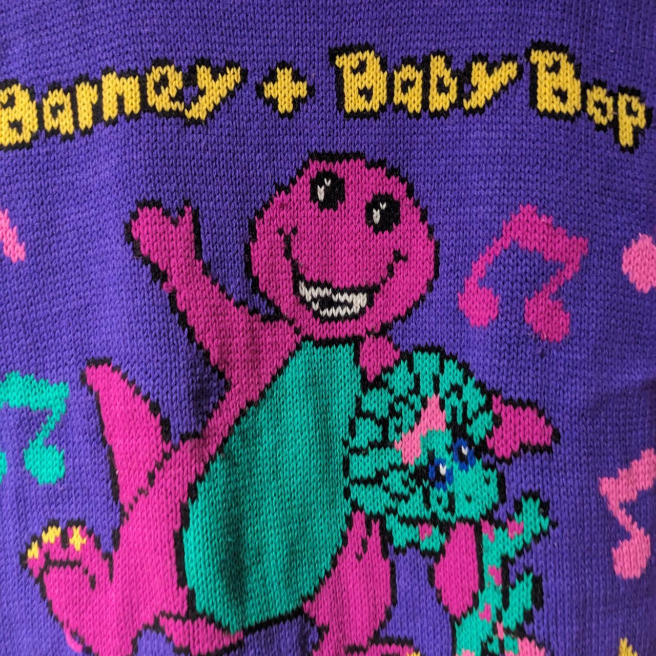 Vintage 1992 Barney The Dinosaur Baby Bop Youth... - Depop