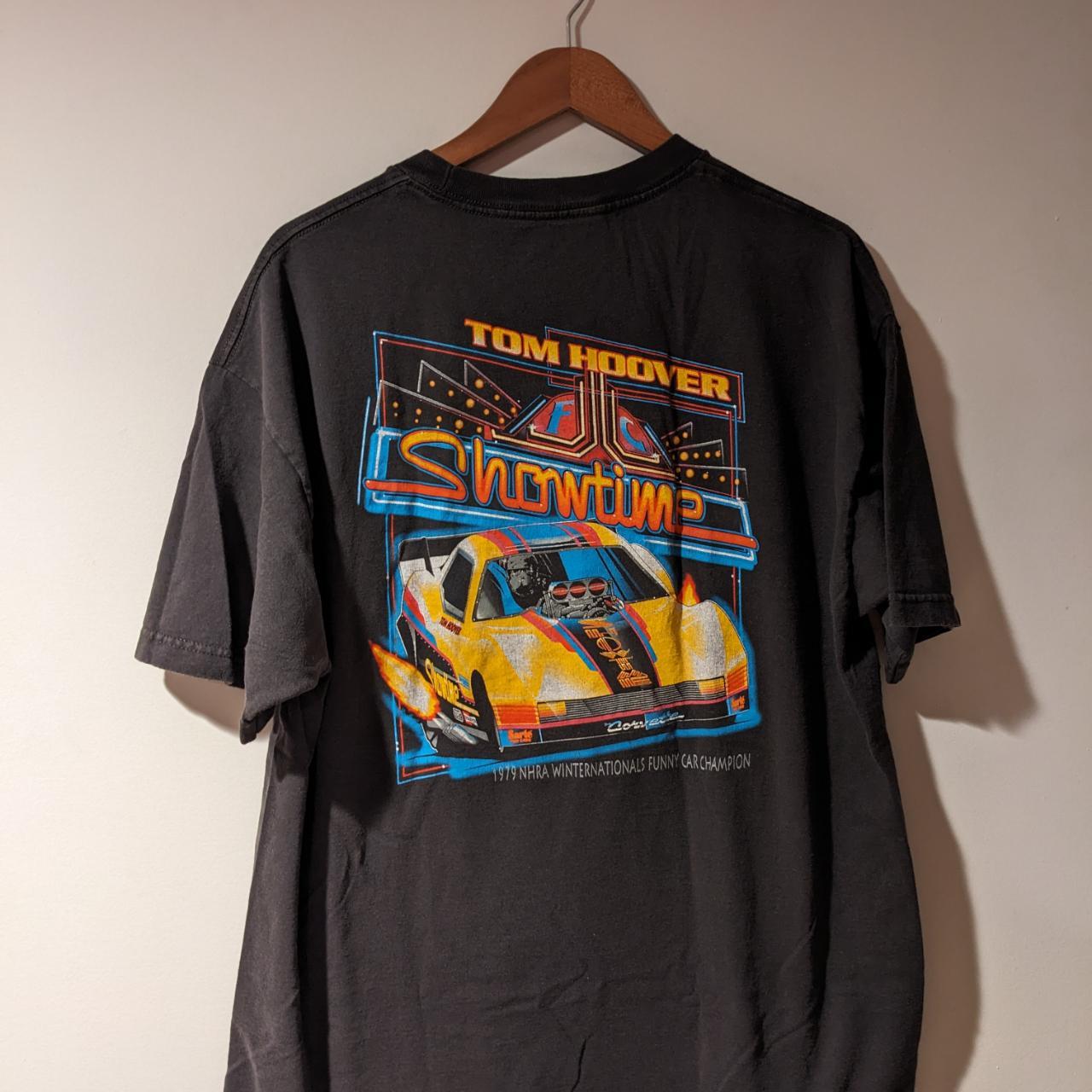 Vintage Tom Hoover Showtime Corvette Racing Black... - Depop