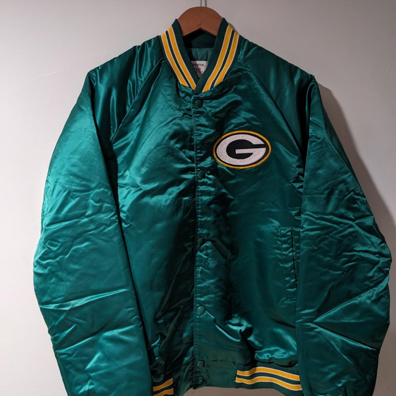 Green newest Bay packers bomber jacket 80’s