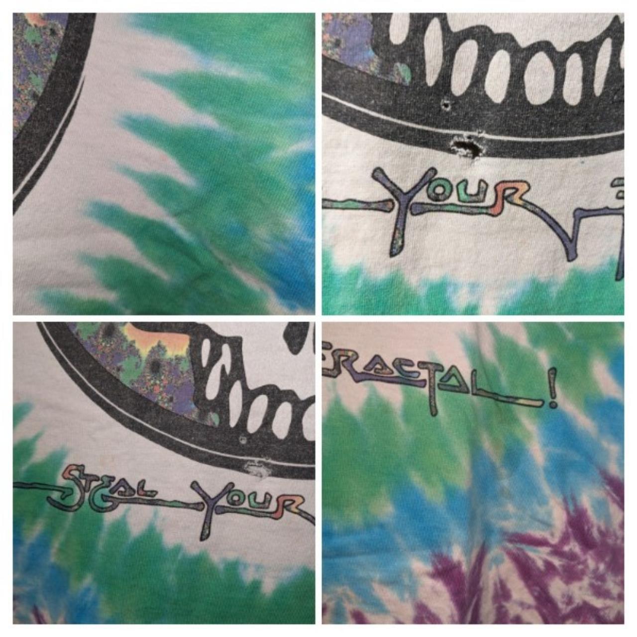 Vintage 1993 Grateful Dead Steal Your Fractal Tie Dye T-Shirt cheapest XL Liquid Blue