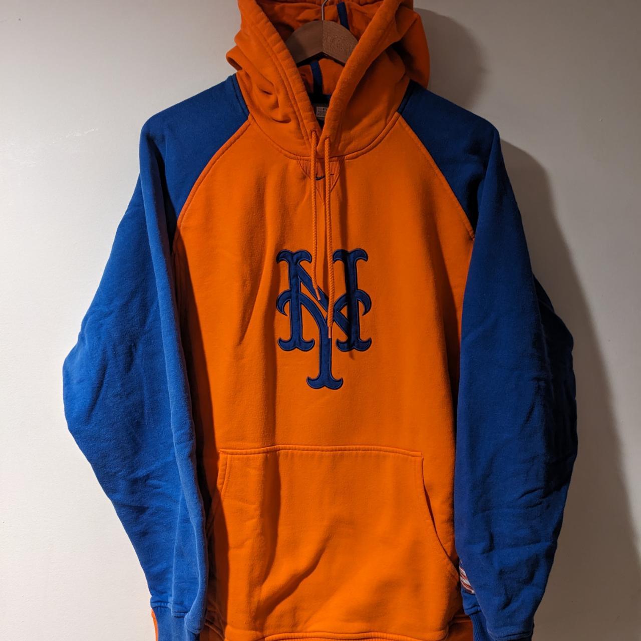 VINTAGE 90'S NIKE NY METS outlet CENTER SWOOSH HOODIE