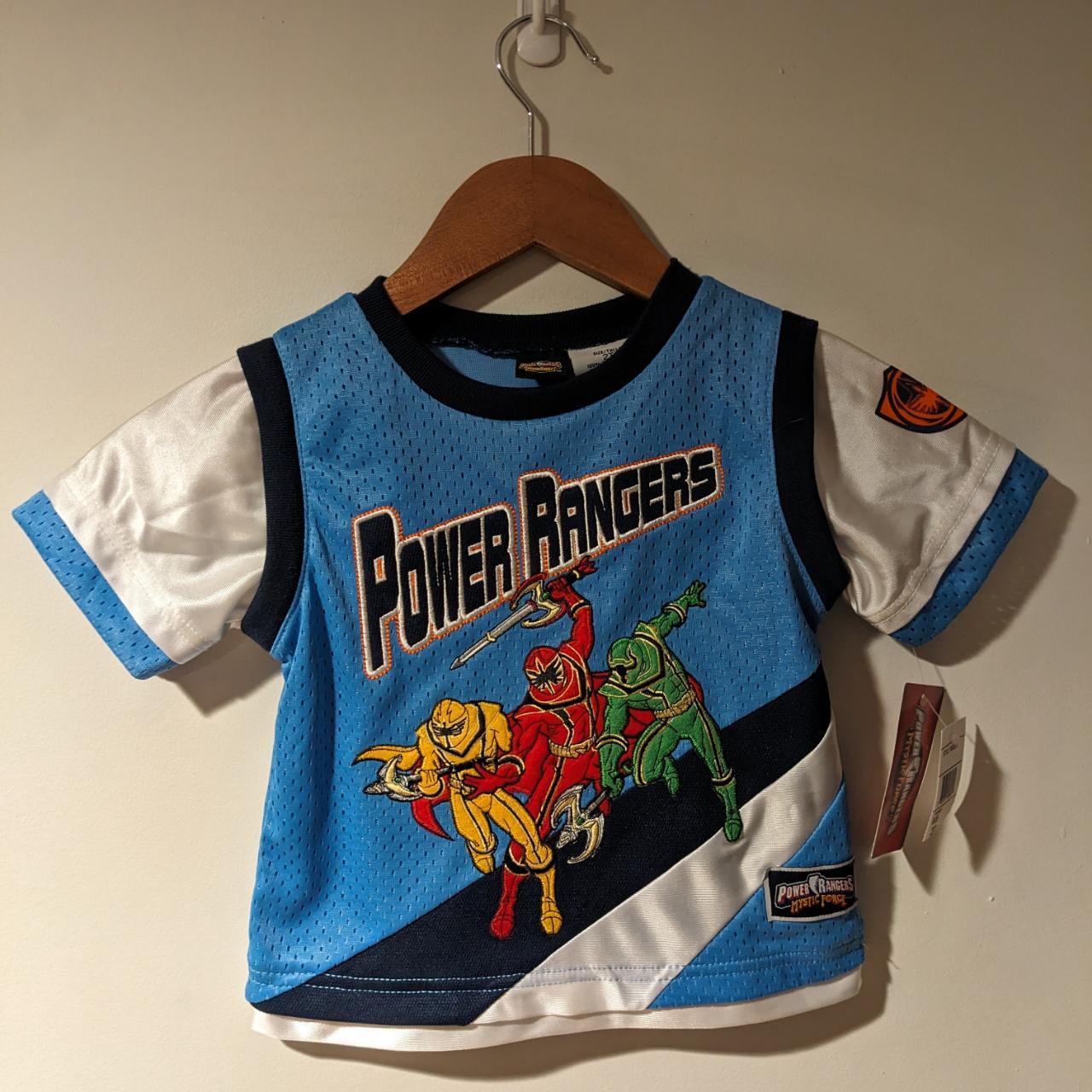 Vintage 90s Power Ranger Mystic Force Blue Youth 2T... - Depop