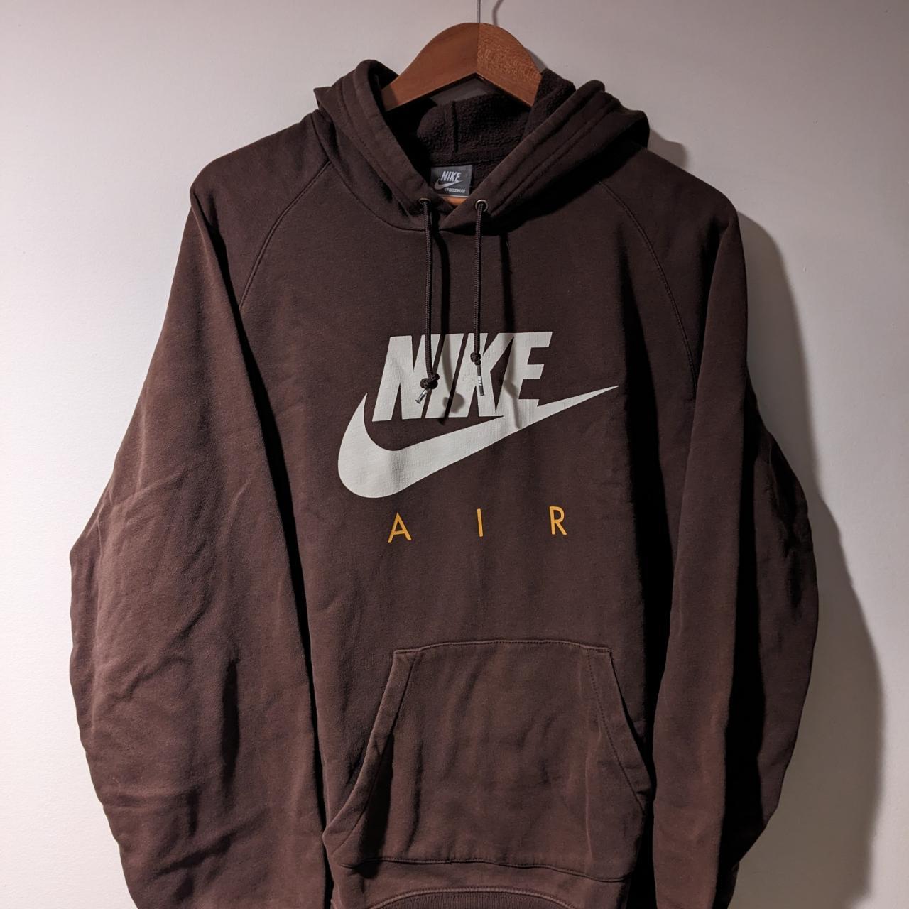Vintage Y2K Nike Air Big Swoosh Brown Medium | Depop