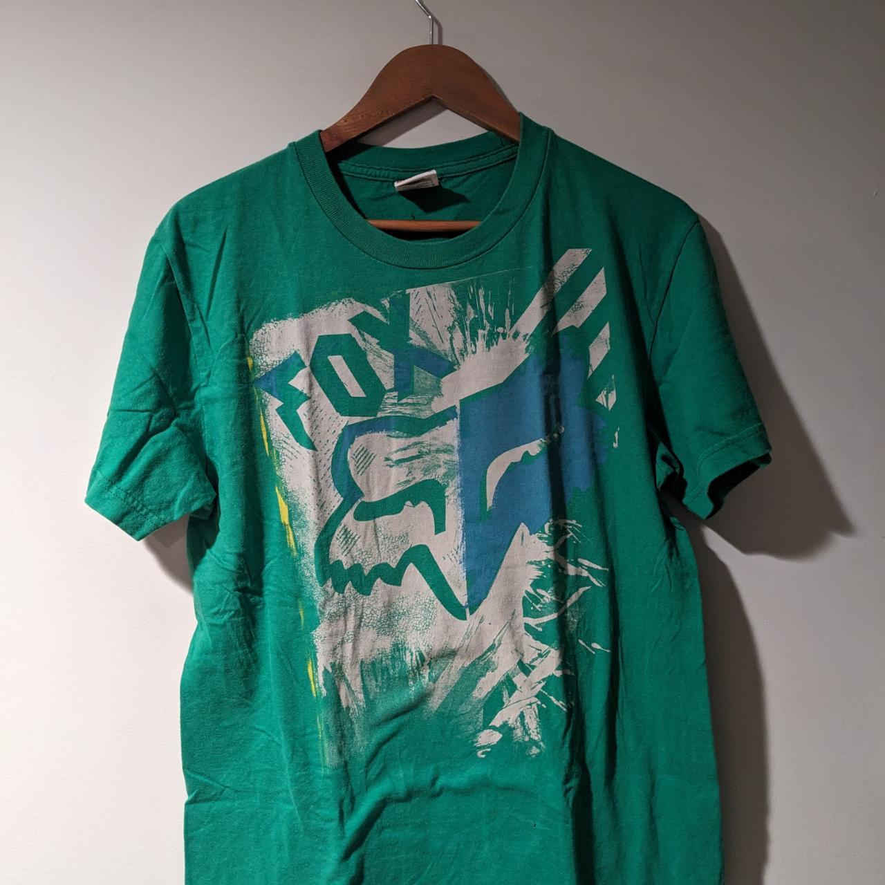 レア◎90s00s Fox Racing ツートンvintage ロングビル Vintage Y2K Fox Racing Motocross Racing Green Medium | Depop