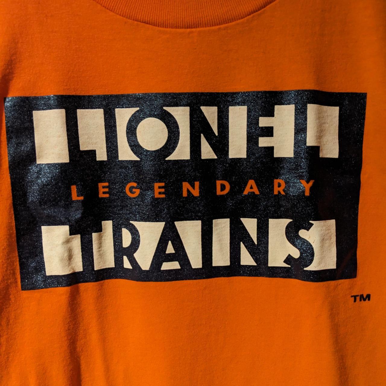 Vintage 90s Lionel Legendary Trains Logo Orange... | Depop