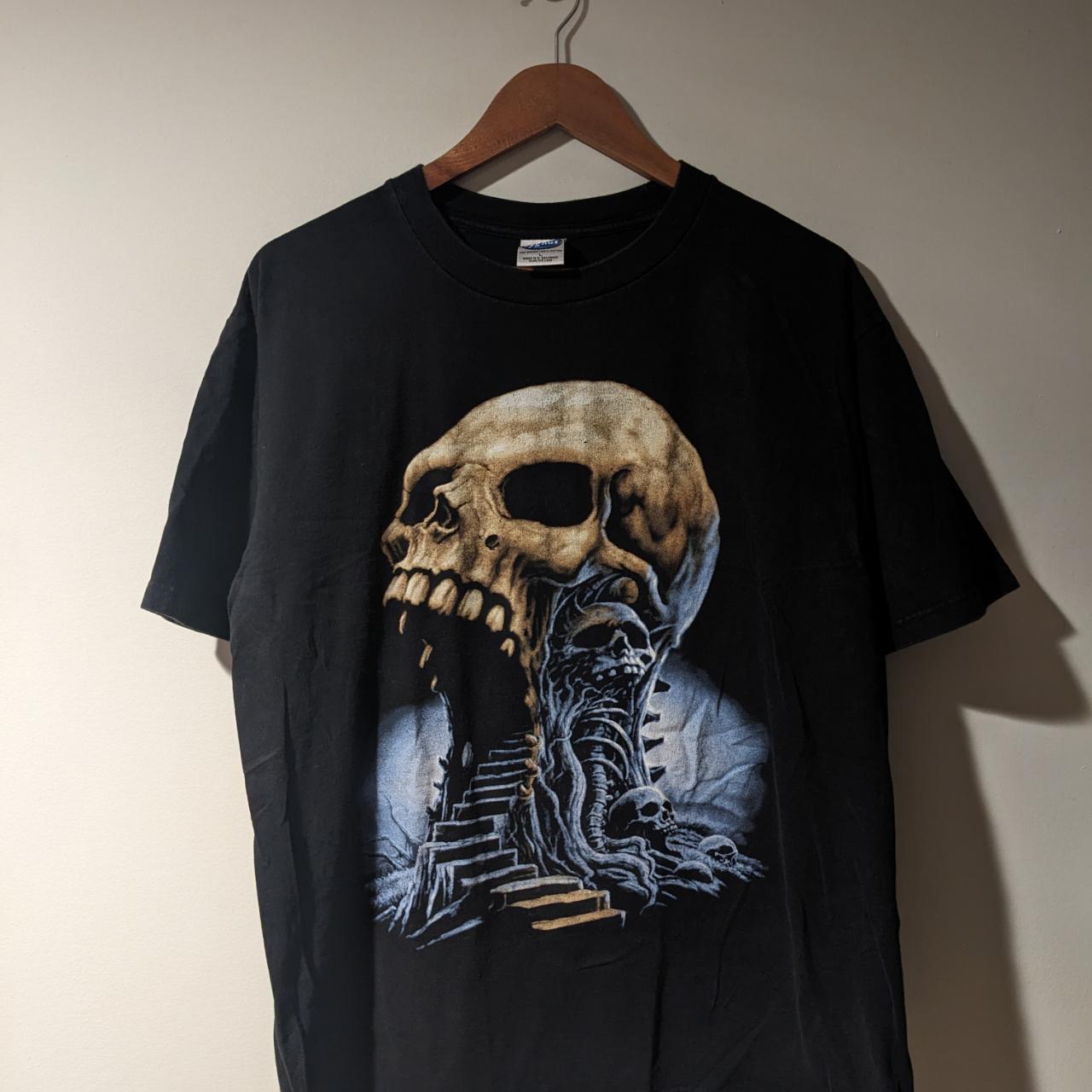 Vintage Y2K Wes Benscoter Horror Skull Grim Reaper | Depop