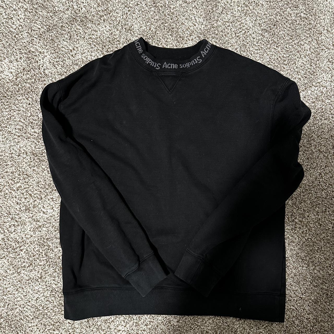 Acne Studio Iconic Black Navid Logo Crewneck Flogho Depop