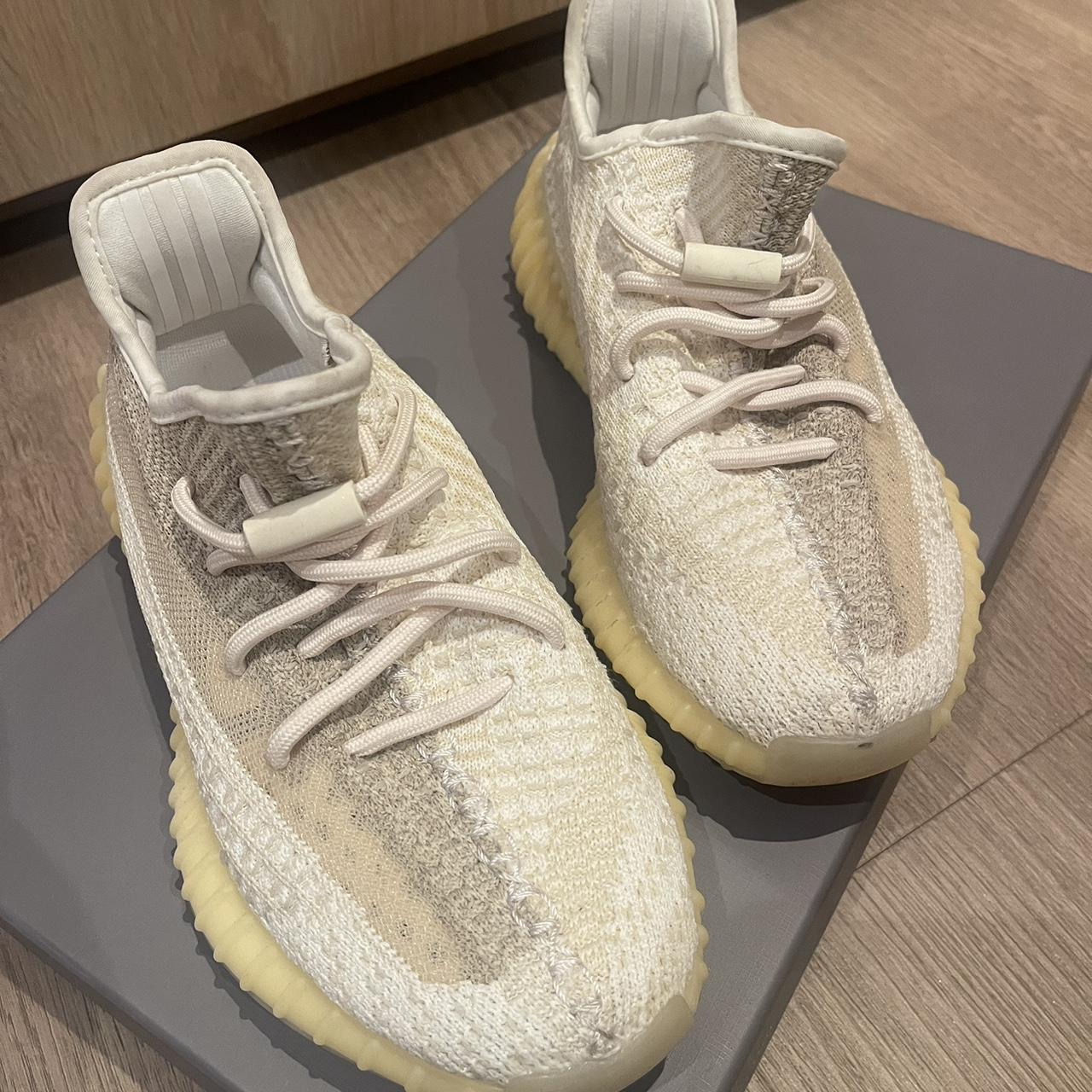 Yeezy Boost 350 V2 ‘Natural’ 💛 Size 4.5 Worn twice,... - Depop