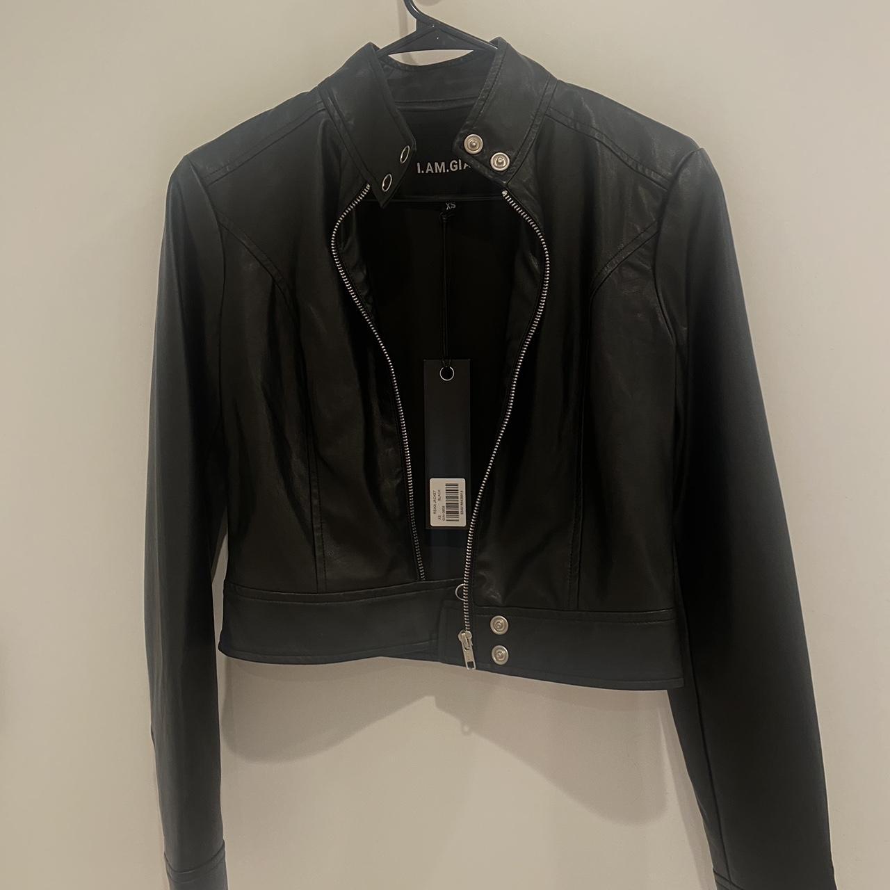 I.AM.GIA leather jacket iamgia Reika jacket... - Depop