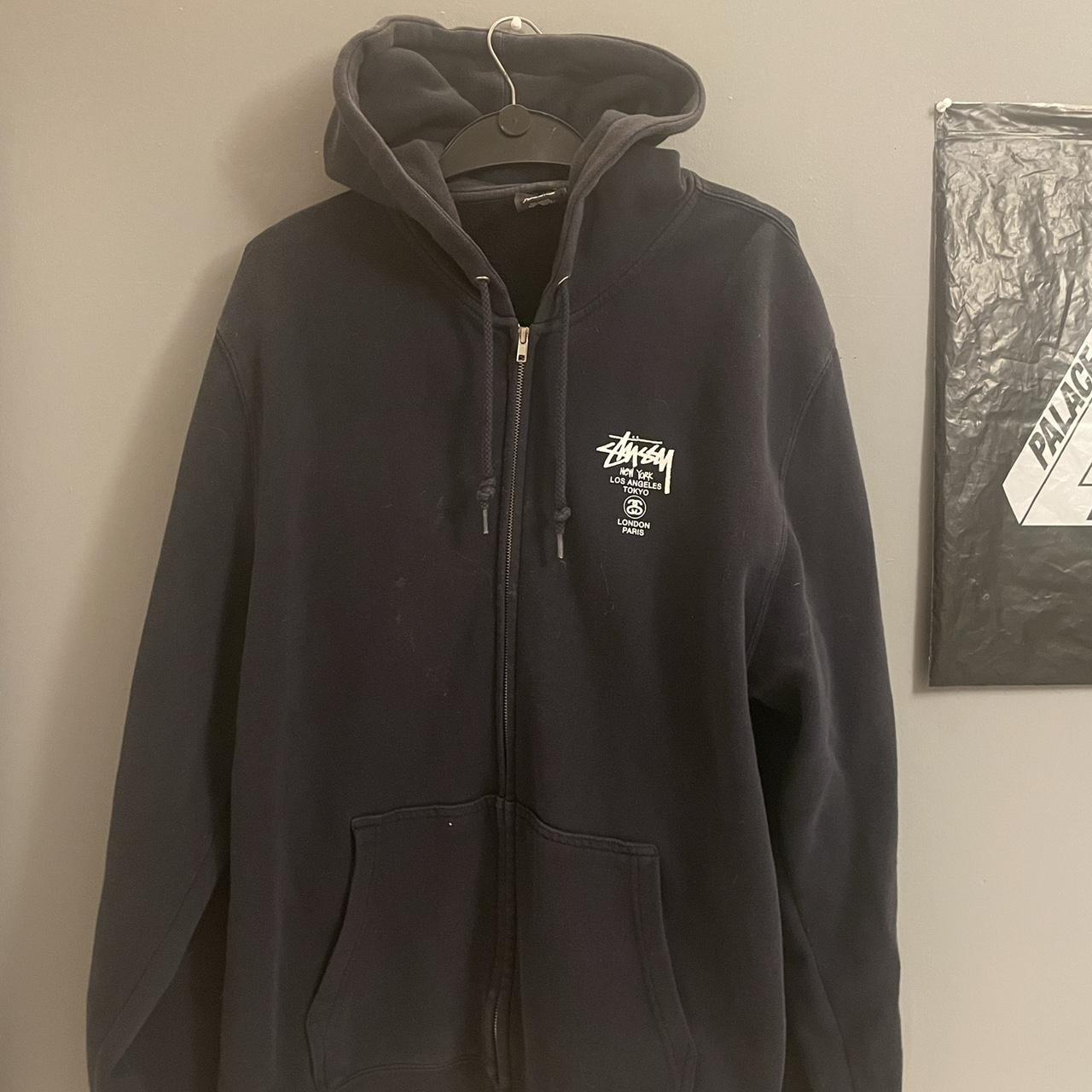 Stussy world tour deals zip hoodie