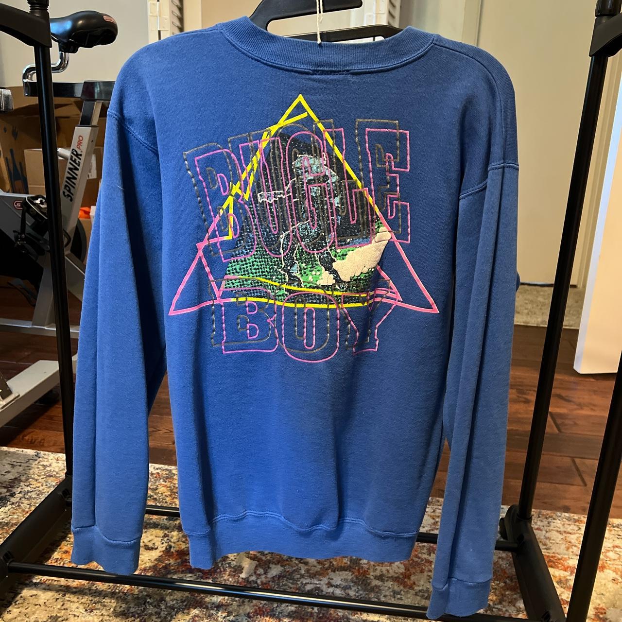 Bugle Boy Men's Blue Sweatshirt Depop
