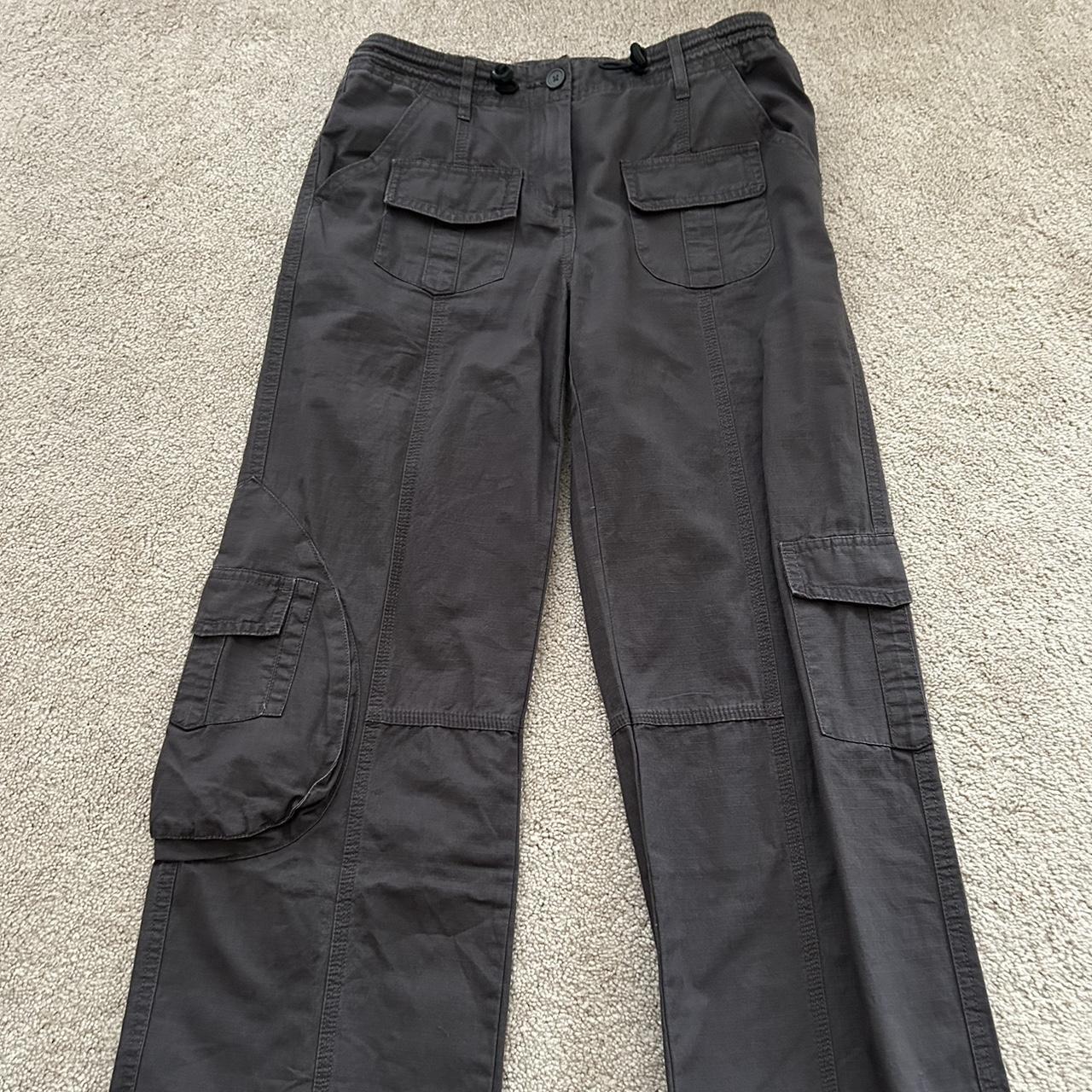 Brandy Melville Kim Cargo Pants in dark grey. Never... Depop