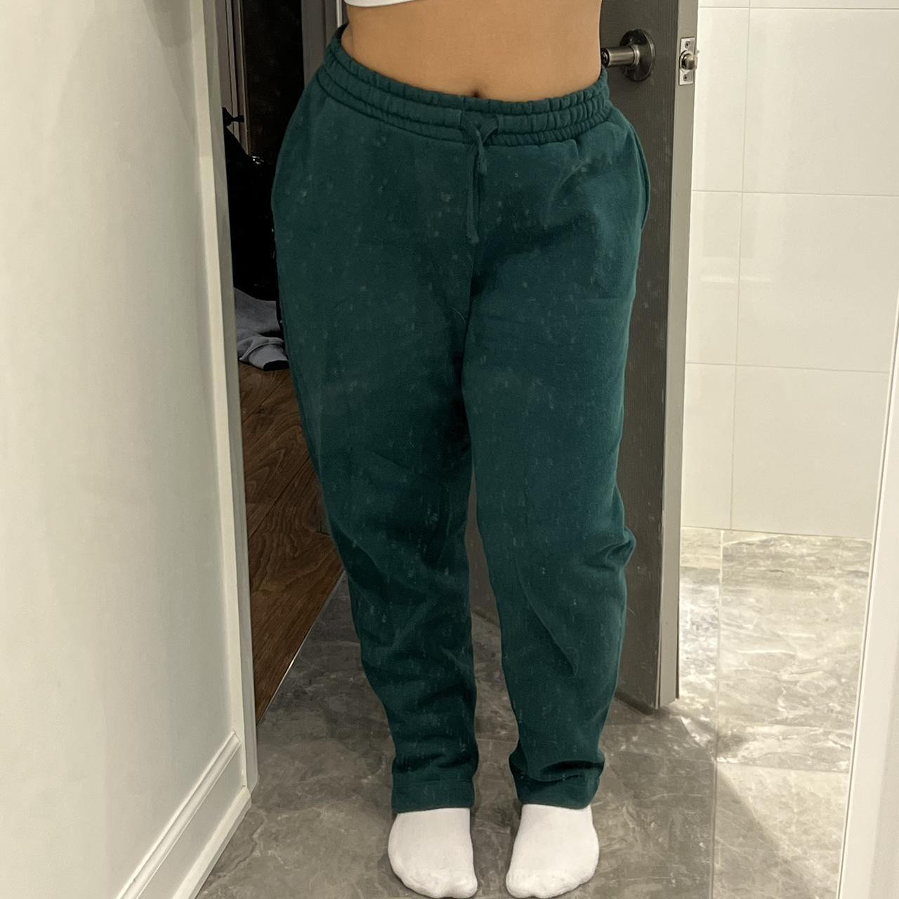 Forest green, dark green straight leg