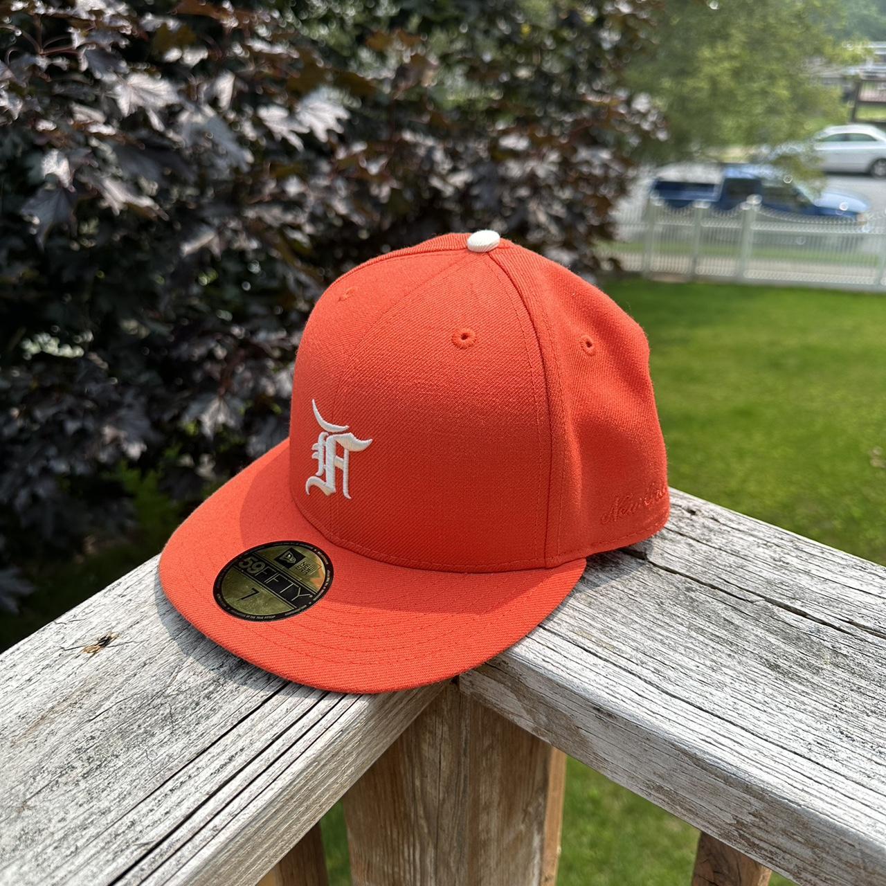 Shop New Era 59Fifty Essentials Fear of God Fitted Hat 60185368 orange