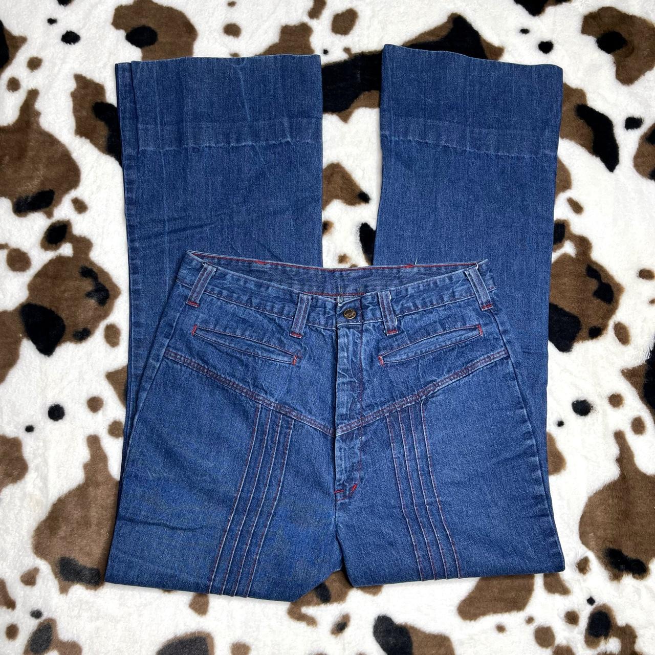Vintage 70s western jeans bell bottoms 📀 Vintage - Depop