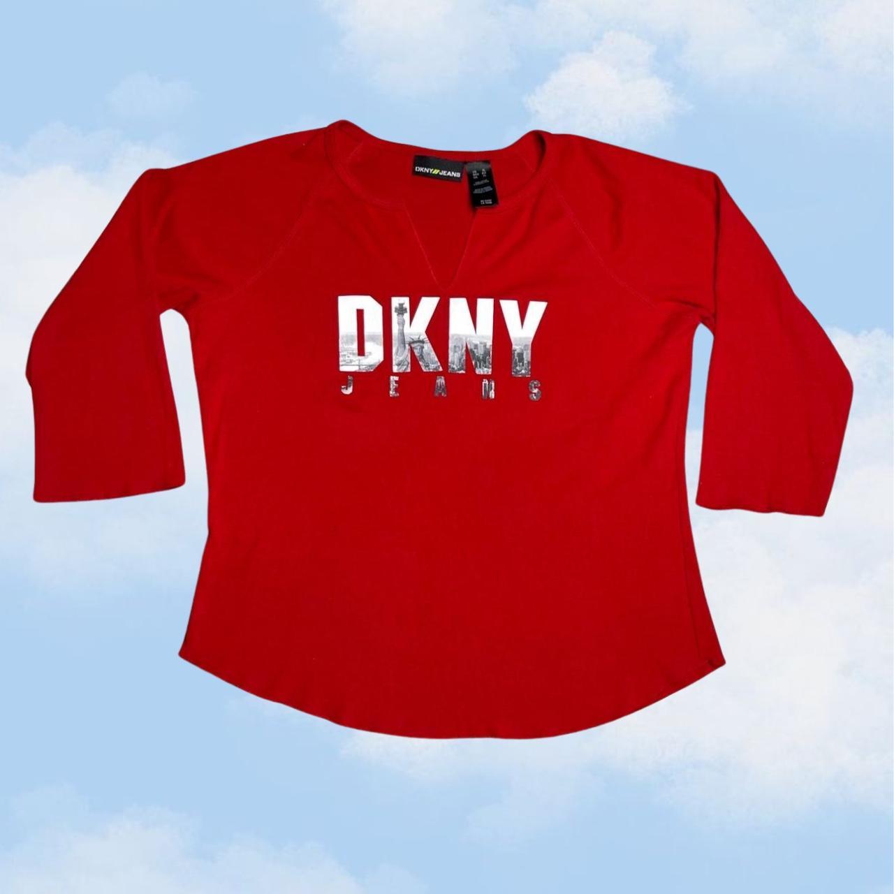 DKNY Vネック長袖カットソー y2k 90s archive 平成 - メルカリ