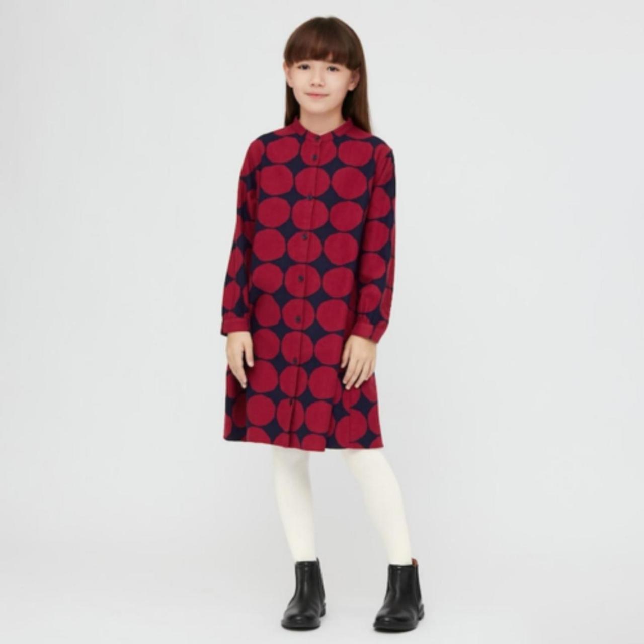 Uniqlo x Marimekko Flannel Long-Sleeve Shirt Blue