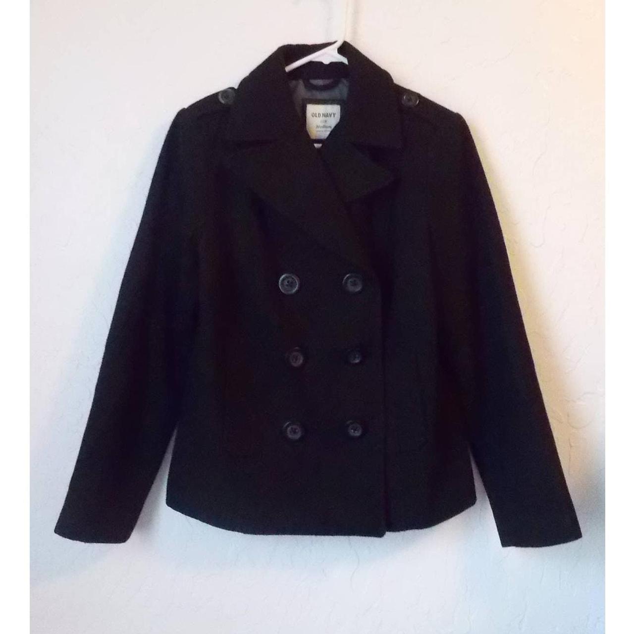 Black coat old navy hotsell